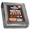 Tarpco Safety Heavy Duty Tarp, 100 ft L x 0.5 mm H x 100 ft W, 14 Mil, Silver/Black, Polyethylene TS-101-100X100 - alternate 1